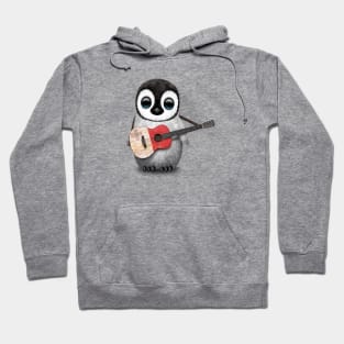 Baby Penguin Playing Maltese Flag Guitar Hoodie